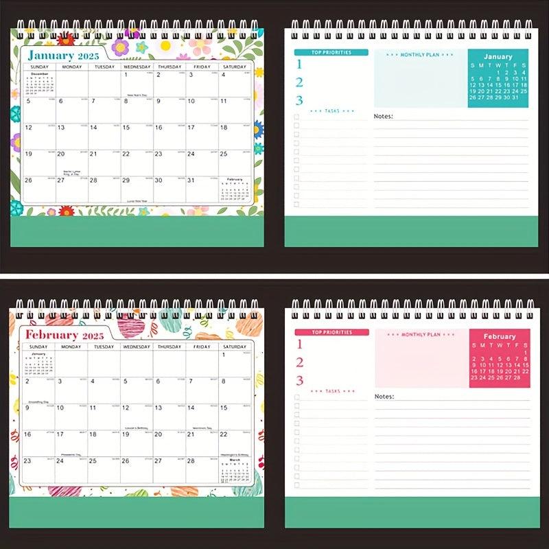 Desk Calendar Monthly Planner Desk Accessories Decor Record Calendar Book