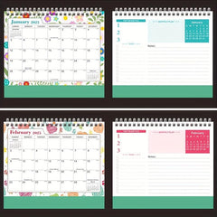Desk Calendar Monthly Planner Desk Accessories Decor Record Calendar Book