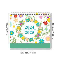 Desk Calendar Monthly Planner Desk Accessories Decor Record Calendar Book