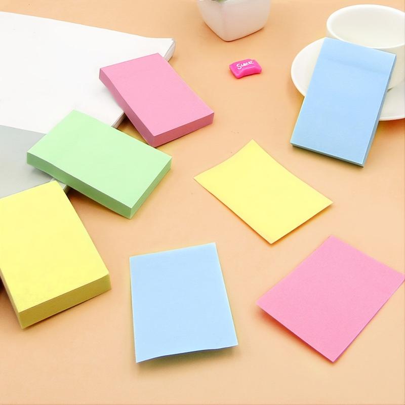 100 Colorful Stickers Adhesive Sticky Notes 2-3 Inches 4 Colors