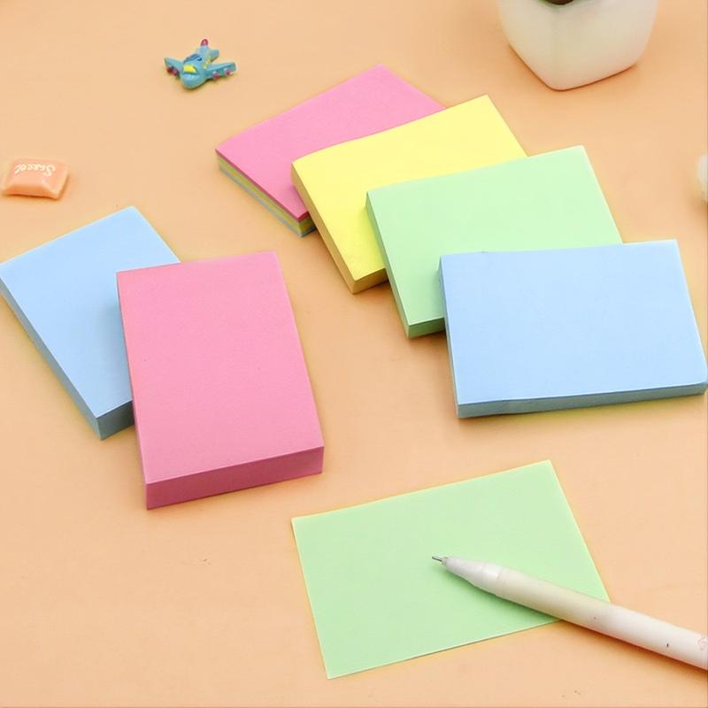 100 Colorful Stickers Adhesive Sticky Notes 2-3 Inches 4 Colors