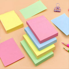 100 Colorful Stickers Adhesive Sticky Notes 2-3 Inches 4 Colors