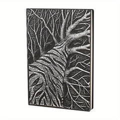 PCA5 Retro Tree Wood Notepad Double Inner Page Horizontal Line Notebook