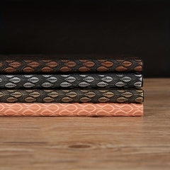 PCA5 Retro Tree Wood Notepad Double Inner Page Horizontal Line Notebook