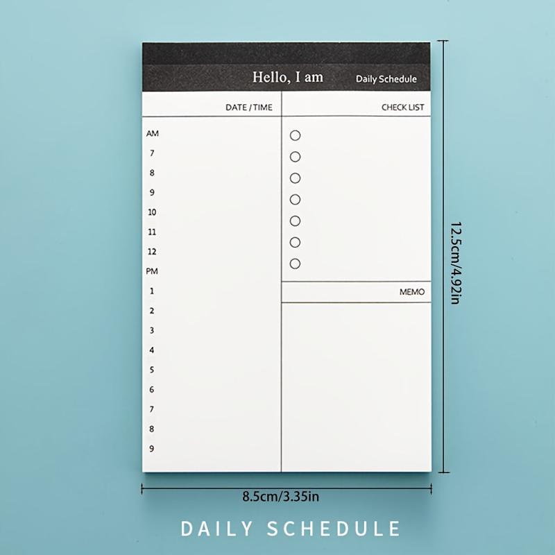 Tearable Memo Pad Daily Planner Time Management Office School Supplies