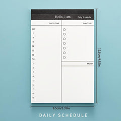 Tearable Memo Pad Daily Planner Time Management Office School Supplies