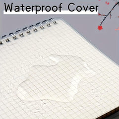 A5 Coil Notebook 80 Sheets PP Cover Horizontal Line Grid Spiral Hardcover