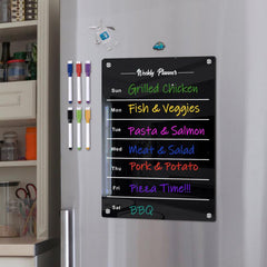 Magnetic Acrylic Calendar For Fridge A4 A3 Size Note Board
