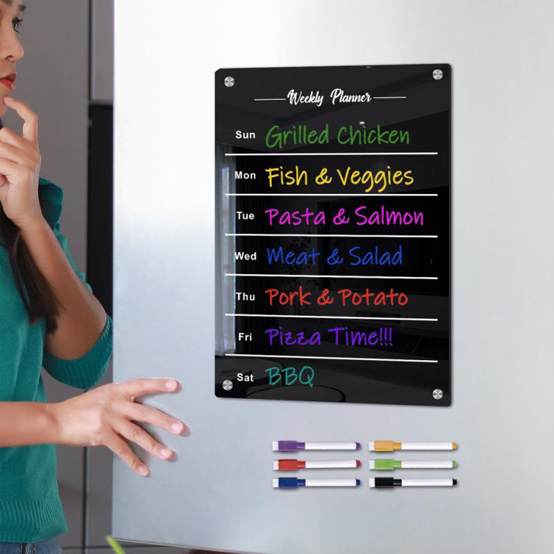 Magnetic Acrylic Calendar For Fridge A4 A3 Size Note Board