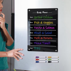 Magnetic Acrylic Calendar For Fridge A4 A3 Size Note Board