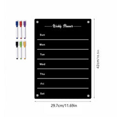 Magnetic Acrylic Calendar For Fridge A4 A3 Size Note Board