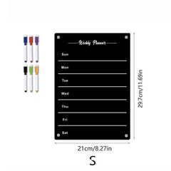 Magnetic Acrylic Calendar For Fridge A4 A3 Size Note Board