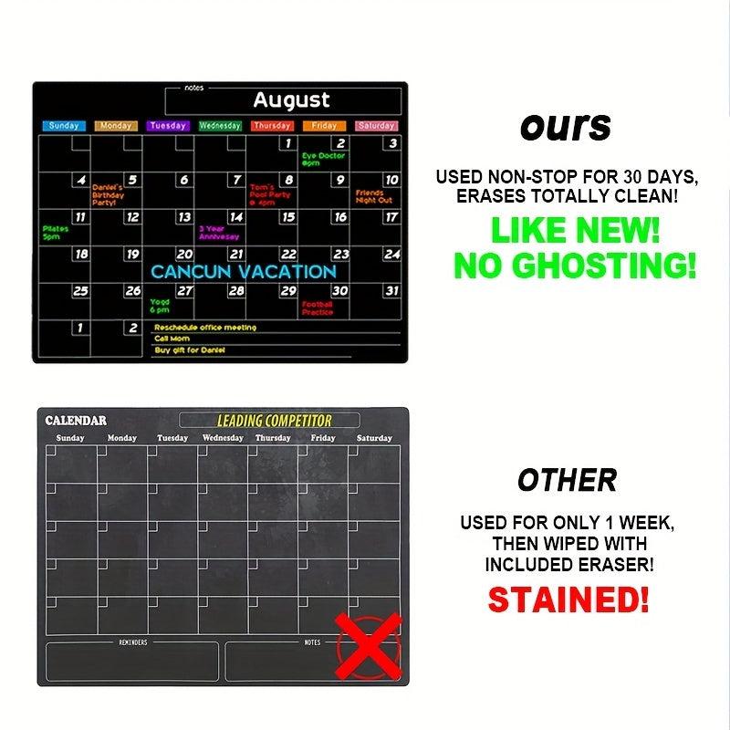 Magnetic Dry Erase Calendar For Fridge 17x11.8 Monthly Board