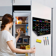 Magnetic Dry Erase Calendar For Fridge 17x11.8 Monthly Board