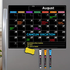Magnetic Dry Erase Calendar For Fridge 17x11.8 Monthly Board