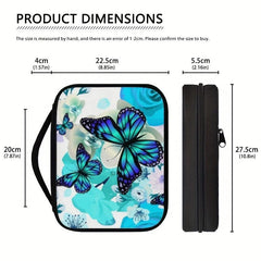 Glowing Butterflies Bible Cover for Women Book Case