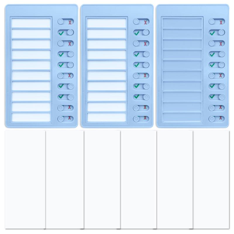 3pcs To Do List Checklist Board Daily Schedule Chore Chart Memo