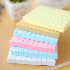 80 Pages Candy Colors Horizontal Line Sticky Notes