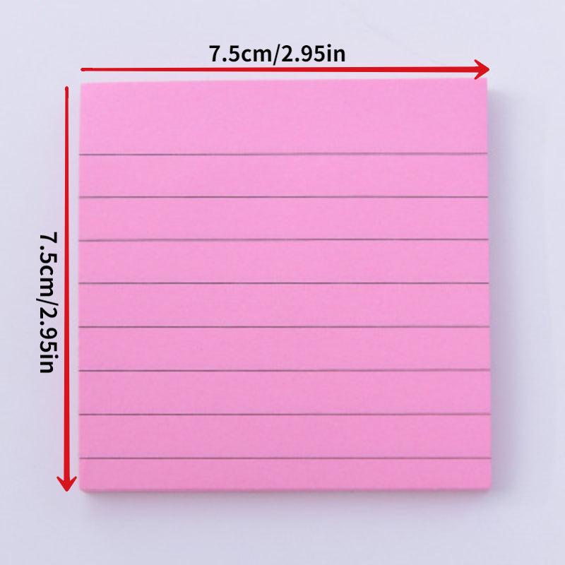 80 Pages Candy Colors Horizontal Line Sticky Notes