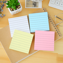 80 Pages Candy Colors Horizontal Line Sticky Notes