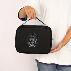 Stylish Plant Line Printed Bible Bag - High-end Handbag