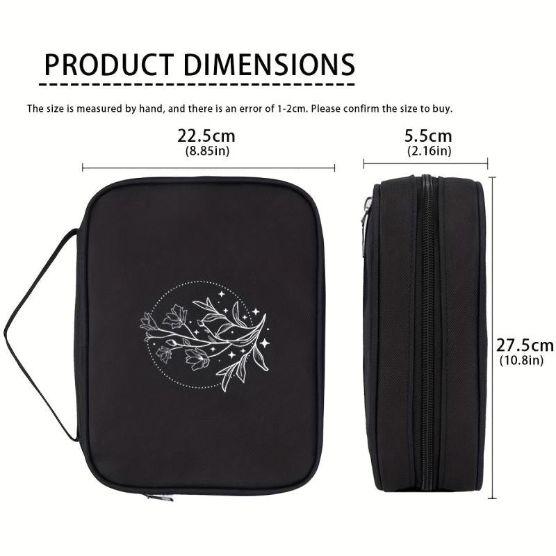 Stylish Plant Line Printed Bible Bag - High-end Handbag