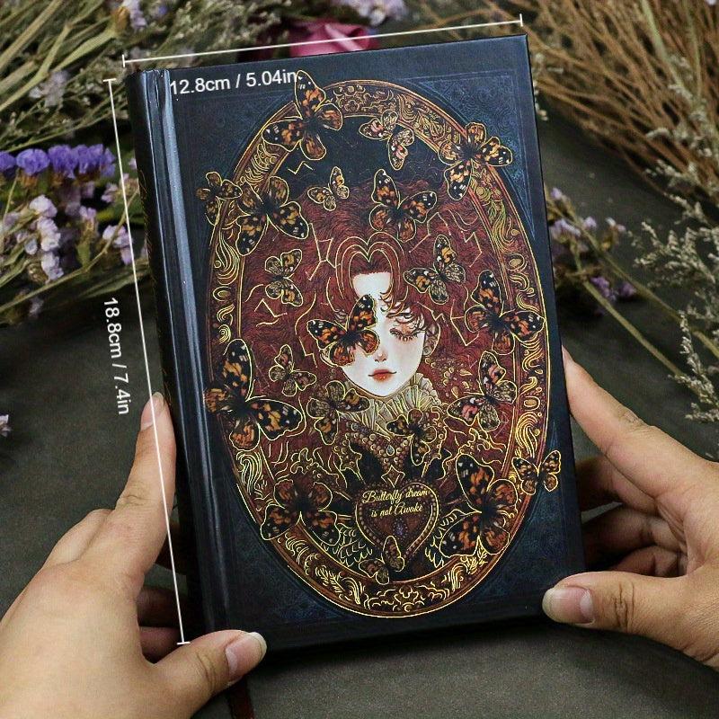 128pcs Retro A5 Diary Butterflies Love Flowers Illustrations Journal Style