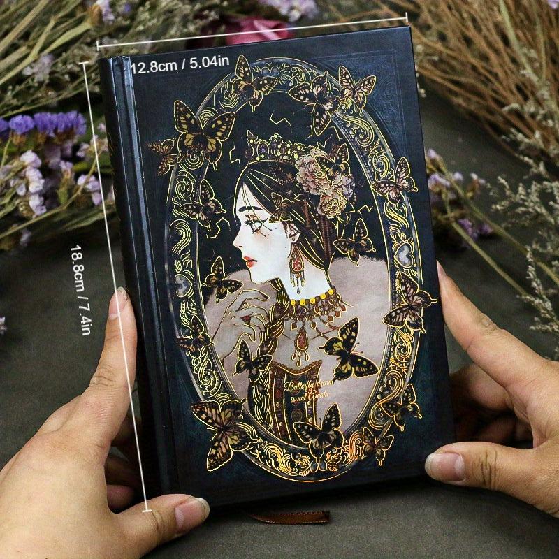 128pcs Retro A5 Diary Butterflies Love Flowers Illustrations Journal Style