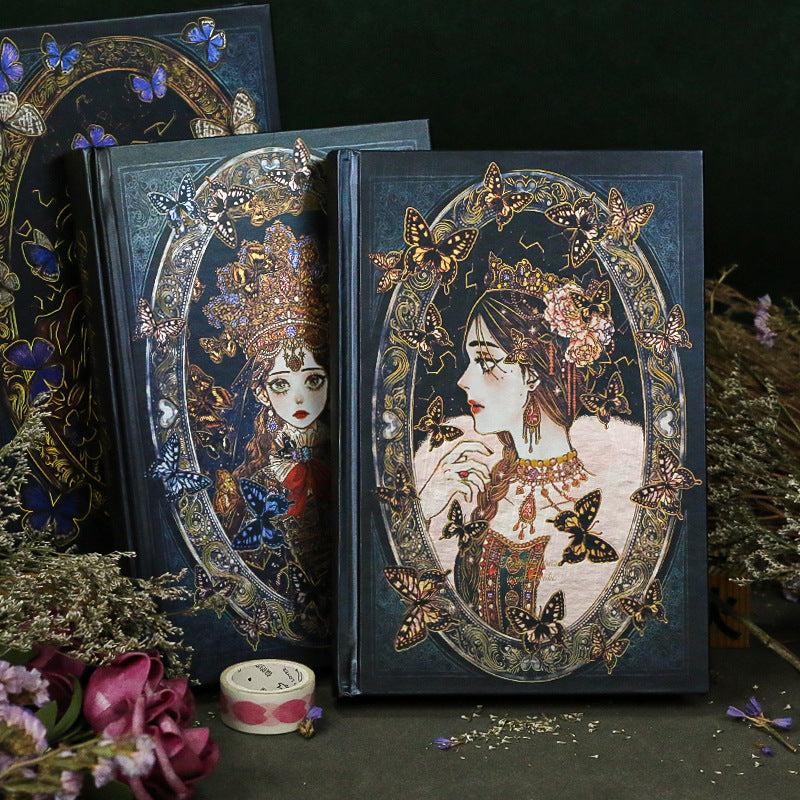 128pcs Retro A5 Diary Butterflies Love Flowers Illustrations Journal Style