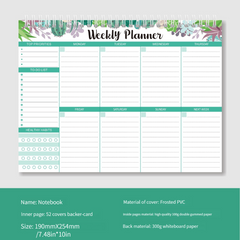52cs Spiral Binding Planner Daily Task Reminder Health Notepad Time Management