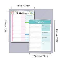 52cs Spiral Binding Planner Daily Task Reminder Health Notepad Time Management