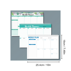 52cs Spiral Binding Planner Daily Task Reminder Health Notepad Time Management