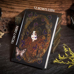 Vintage Gothic Style Illustration Journal with Bronzing Girlish Design