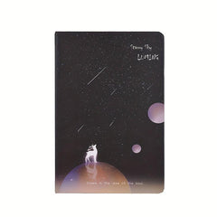 Starry Sky Deer Inner Page Hardcover Notepad Notebook