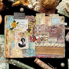20pcs Vintage Floral Pattern Craft Paper DIY Photo Album Card Making