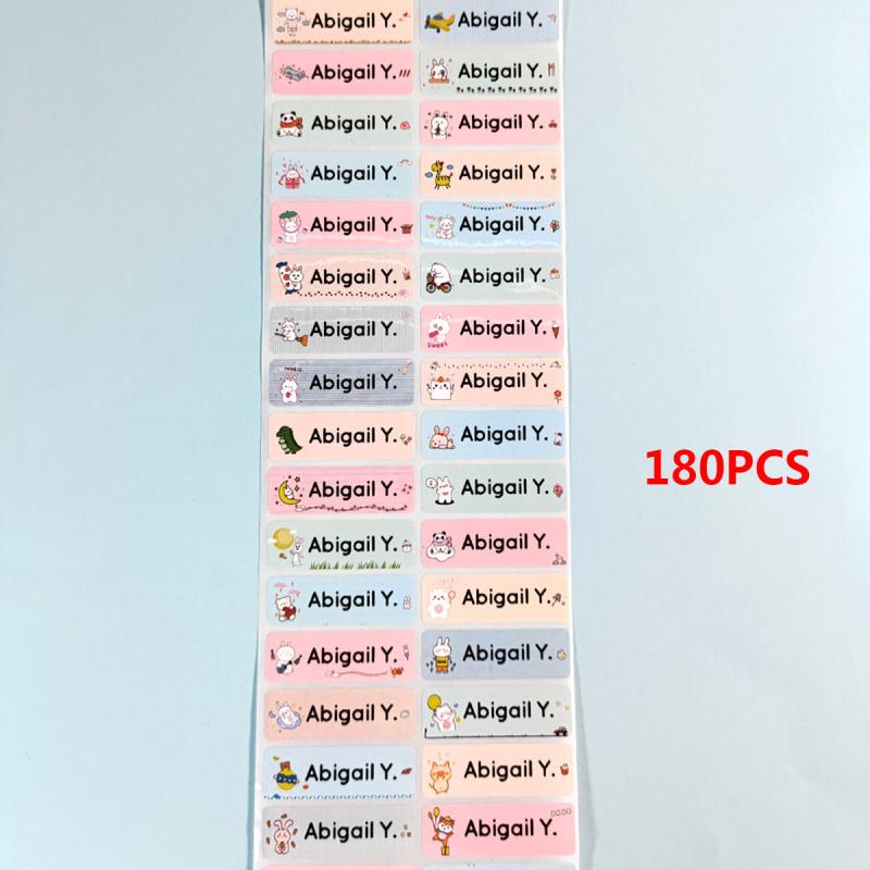 Personalized Name Tag Sticker Customized Stickers Labels School Stationery