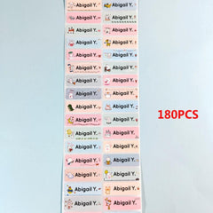 Personalized Name Tag Sticker Customized Stickers Labels School Stationery