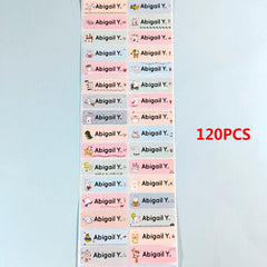 Personalized Name Tag Sticker Customized Stickers Labels School Stationery