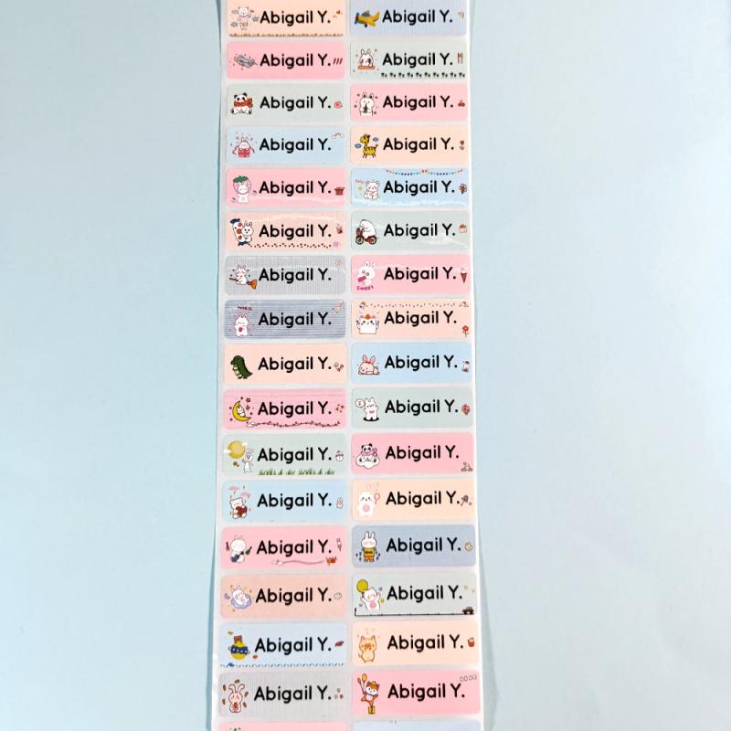 Personalized Name Tag Sticker Customized Stickers Labels School Stationery