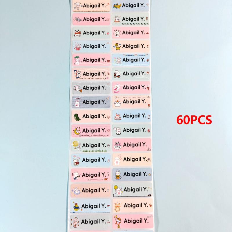 Personalized Name Tag Sticker Customized Stickers Labels School Stationery