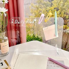 Erasable Desktop Acrylic Note Board Stand