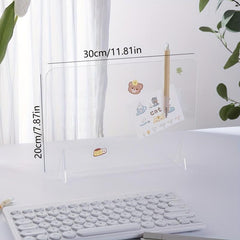 Erasable Desktop Acrylic Note Board Stand