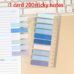 200 Sheets PET Sticky Notes Index Stickers Note Stickers Label Paper Instruction