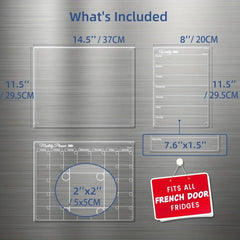 Reusable Dry Erase Monthly Calendar Set - 3PCS
