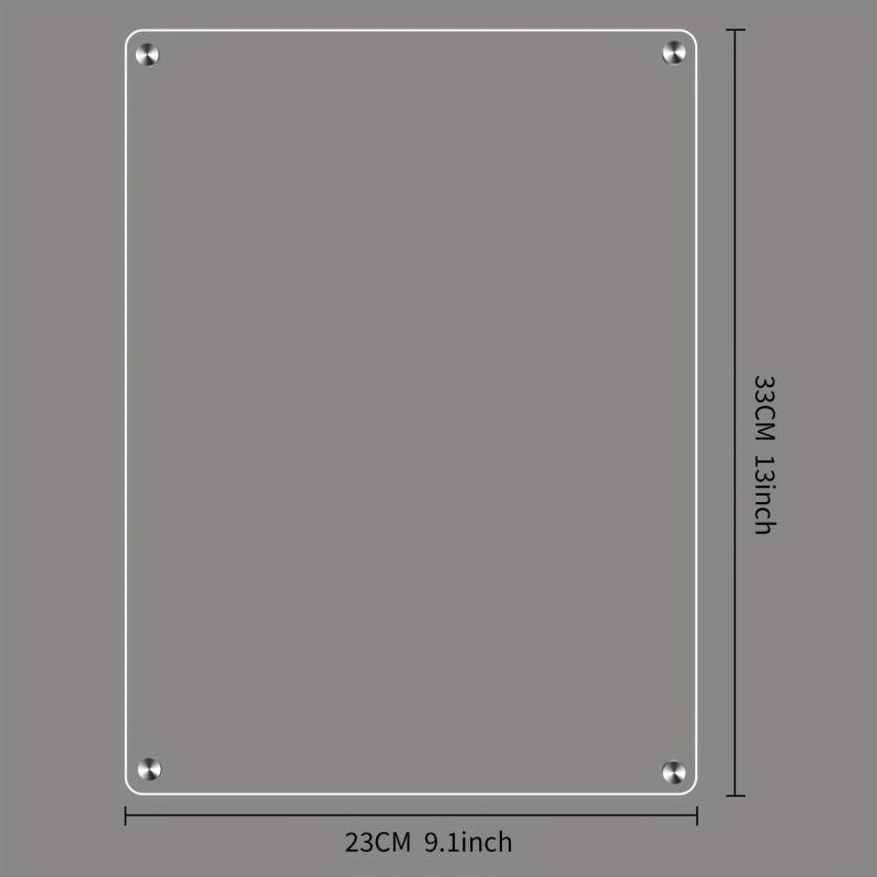 2PCS Acrylic Magnetic Weekly & Blank Board Calendar For Fridge