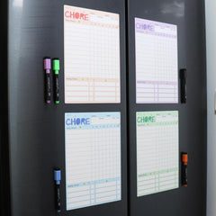 Magnetic Family Chore Chart - Dry Erase - Daily Responsibility - Reward System