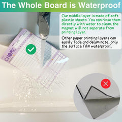 Magnetic Family Chore Chart - Dry Erase - Daily Responsibility - Reward System