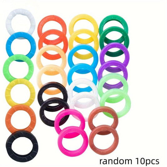 10pcs Key Caps Covers Tags, Easy Coding System, 8 Colors