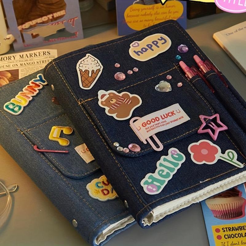 DIY Denim Cover Notebook for Students