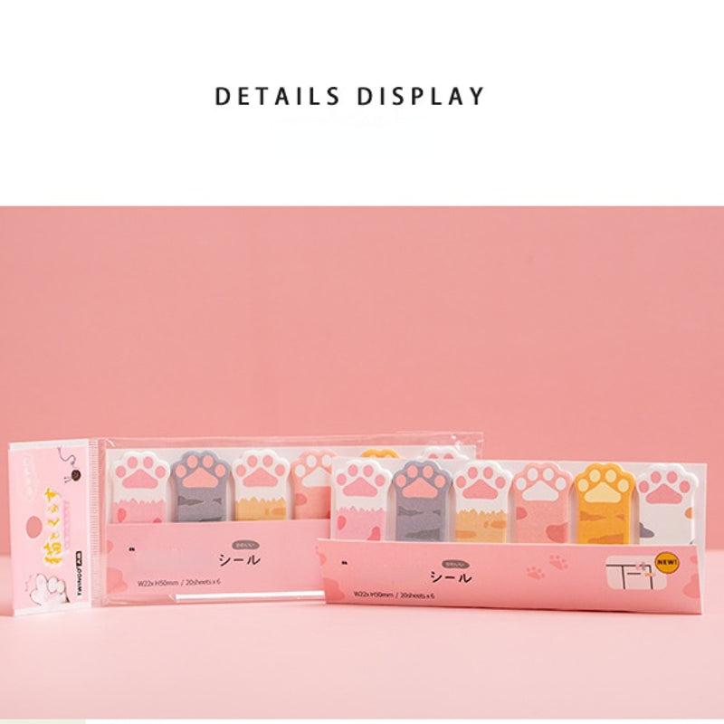 1pc Cat Paw Sticky Note School Office Supplies